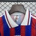Retro 95/97 Kids Bayern Munich Home Blue Red Kids Jersey Kit Short Sleeve (Shirt + Short)-5508104