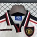 Retro 97/98 Kids Manchester United M-U Away White Kids Jersey Kit Short Sleeve (Shirt + Short)-735629
