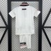 Retro 97/98 Kids Manchester United M-U Away White Kids Jersey Kit Short Sleeve (Shirt + Short)-735629