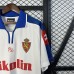 Retro 2004 Zaragoza Home White Blue Jersey Version Short Sleeve-9927528