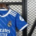 25/26 Kids Real Madrid Third Away Blue Kids Jersey Kit Short Sleeve (Shirt + Short)-3378315