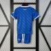 25/26 Kids Real Madrid Third Away Blue Kids Jersey Kit Short Sleeve (Shirt + Short)-3378315