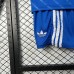 25/26 Kids Real Madrid Third Away Blue Kids Jersey Kit Short Sleeve (Shirt + Short)-3378315