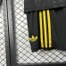 25/26 Kids Manchester United M-U Third Away Black Yellow Kids Jersey Kit Short Sleeve (Shirt + Short)-2896954