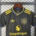 25/26 Kids Manchester United M-U Third Away Black Yellow Kids Jersey Kit Short Sleeve (Shirt + Short)-2896954