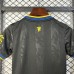 25/26 Kids Manchester United M-U Third Away Black Yellow Kids Jersey Kit Short Sleeve (Shirt + Short)-2896954
