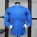 25/26 Real Madrid Second Away Blue Jersey Version Long Sleeve (Player Version)-7635187