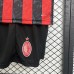 25/26 Kids AC Milan Home Red Black Jersey Kit Short Sleeve (Shirt + Short)-3594082