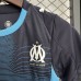 25/26 Kids Marseille Away Black Blue Jersey Kit Short Sleeve (Shirt + Short)-6260864