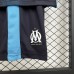 25/26 Kids Marseille Away Black Blue Jersey Kit Short Sleeve (Shirt + Short)-6260864