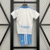 25/26 Kids Zaragoza Home White Blue Kids Jersey Kit Short Sleeve (Shirt + Short)-1933999