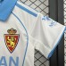 25/26 Kids Zaragoza Home White Blue Kids Jersey Kit Short Sleeve (Shirt + Short)-1933999