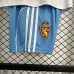 25/26 Kids Zaragoza Home White Blue Kids Jersey Kit Short Sleeve (Shirt + Short)-1933999