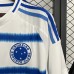 25/26 Cruzeiro Away White Blue Jersey Version Short Sleeve-695610