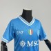 25/26 Kids Napoli Home Blue Kids Jersey Kit Short Sleeve (Shirt + Short)-2469553