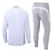 25/26 Real Madrid White Gray Edition Classic Jacket Training Suit (Top+Pant)-4177314