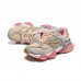 New Balance 9060 Women Running Shoes-Gray/Pink-7956465