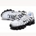 Air Max Shox TL Running Shoes-White/Black-6607137