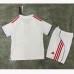 26/26 Kids Lyon Home White Kids Jersey Kit Short Sleeve (Shirt + Short)-9141314
