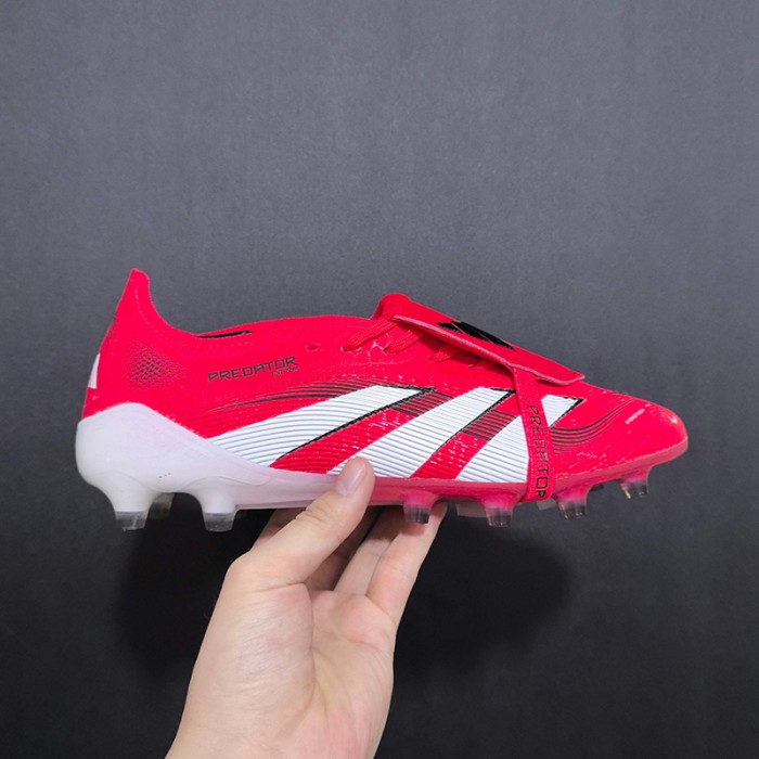 PREDATOR ACCURACY FG BOOTS Soccer Shoes-Red/White-5250233
