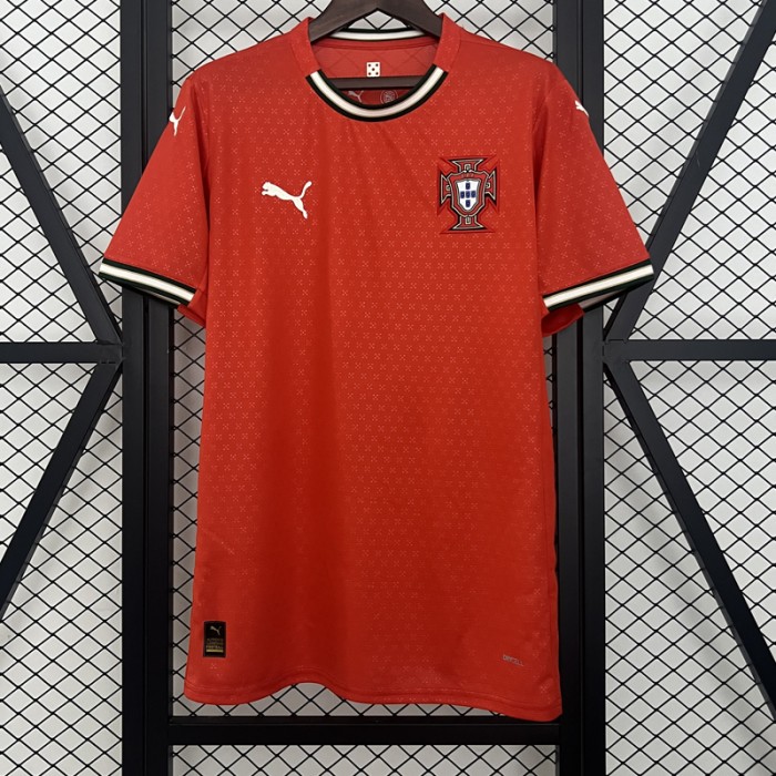 2025 Portugal Home Red Jersey Kit Short Sleeve-4221064