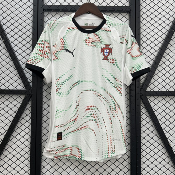 2025 Portugal Away White Jersey Kit Short Sleeve-8657065