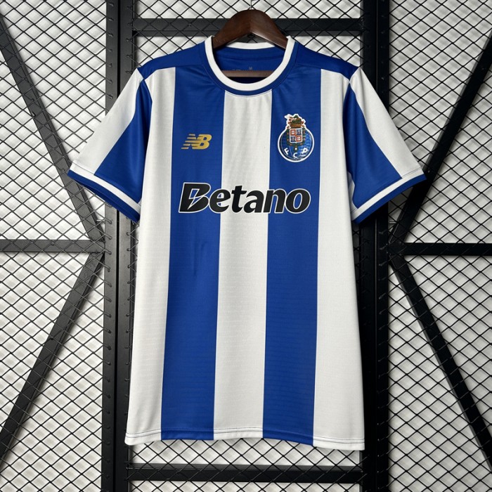 25/26 Porto Home White Blue Jersey Version Short Sleeve-9088684