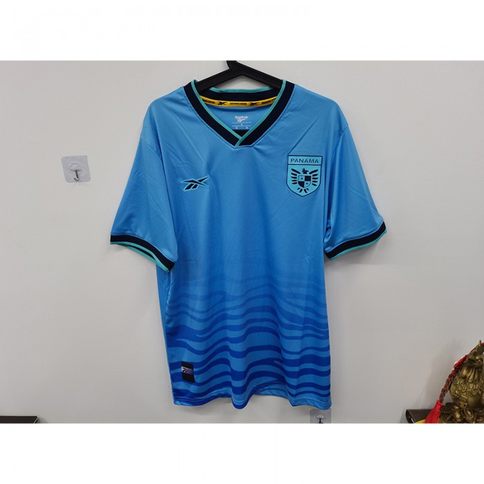 STOCK CLEARANCE [SIZE L] 2024 Panama Special Edition Blue Jersey Version Short Sleeve-5423216