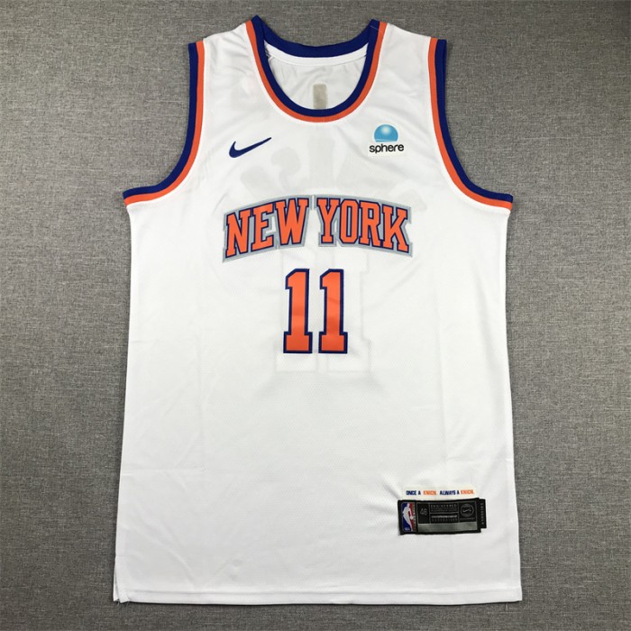 New York Knicks BRUNSON #11 White NBA Jersey-9466767