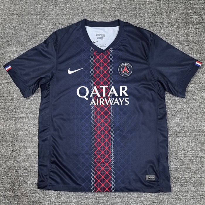 25/26 Paris Saint-Germain PSG Home Navy Blue Jersey Version Short Sleeve-6144909