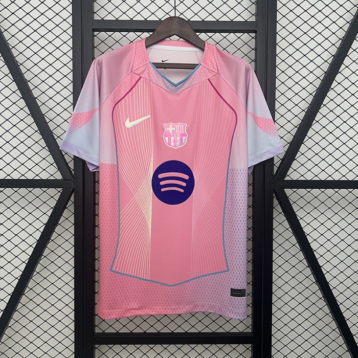 25/26 Barcelona Special Edition Pink Jersey Version Short Sleeve-523636