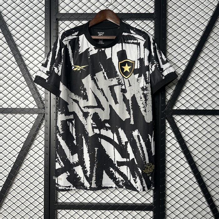 25/26 Botafogo Third Away Black White Jersey Version Short Sleeve-7919001