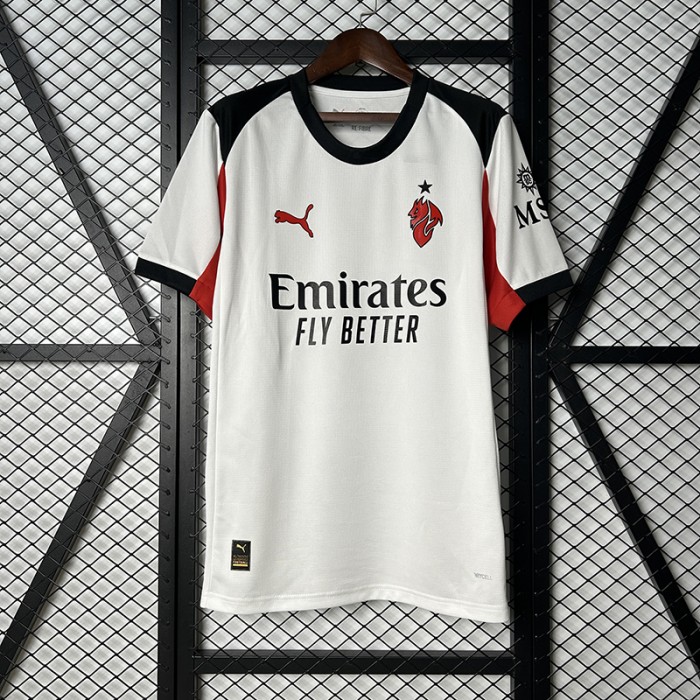 25/26 AC Milan Away White Jersey Version Short Sleeve-1771816