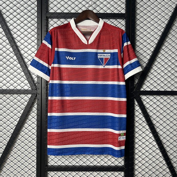 25/26 Fortaleza Home Red Blue Jersey Version Short Sleeve-4183296