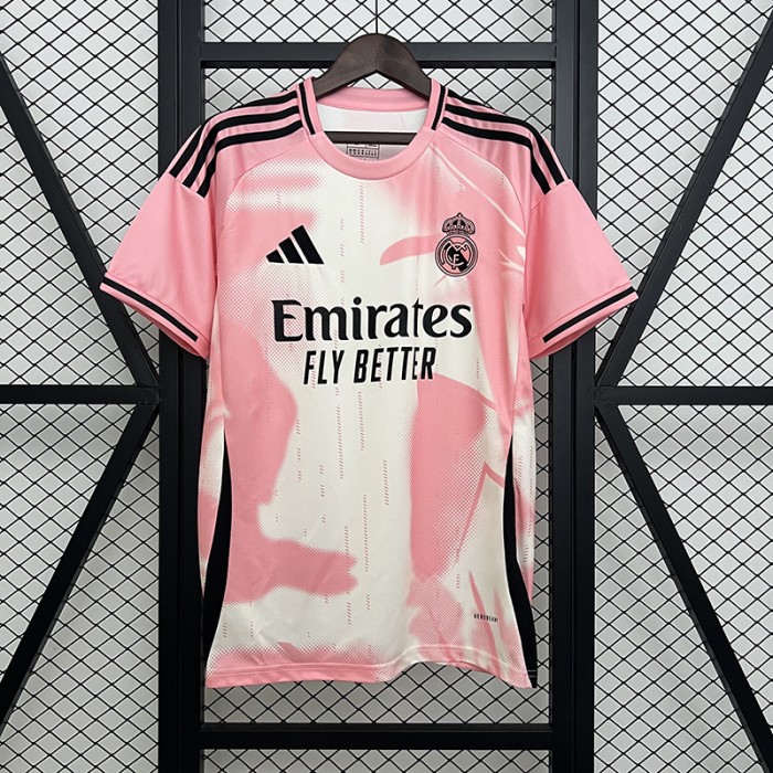 Retro 14/15 Real Madrid Away Pink White Jersey Version Short Sleeve-3191181
