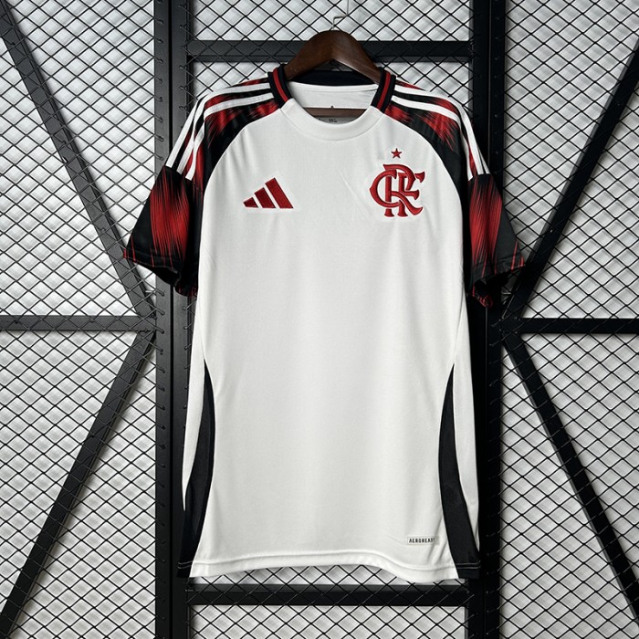 25/26 Flamengo Away White Jersey Version Short Sleeve-7409795
