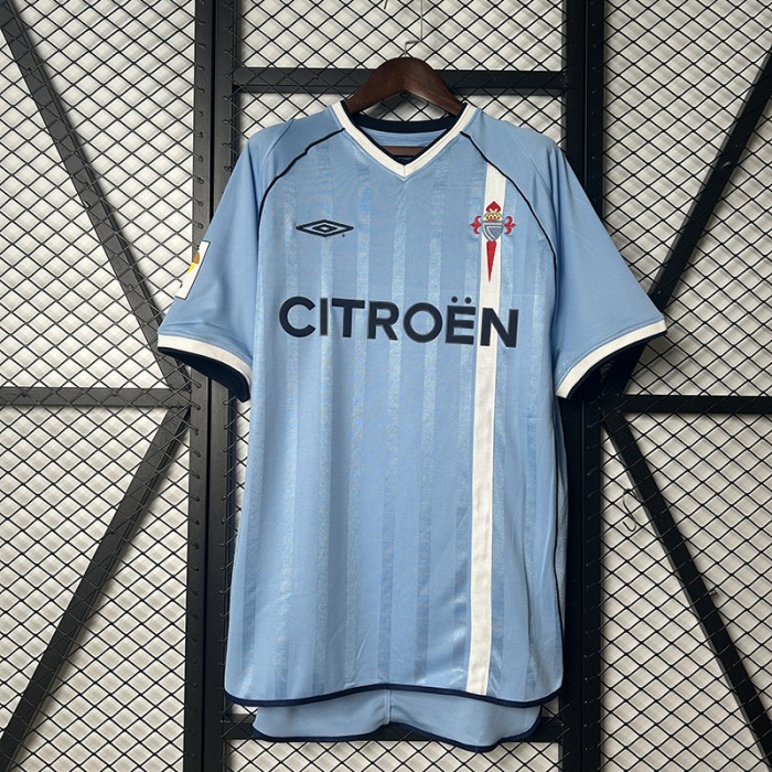 Retro 01/02 Celta Home Blue Jersey Version Short Sleeve-4127608