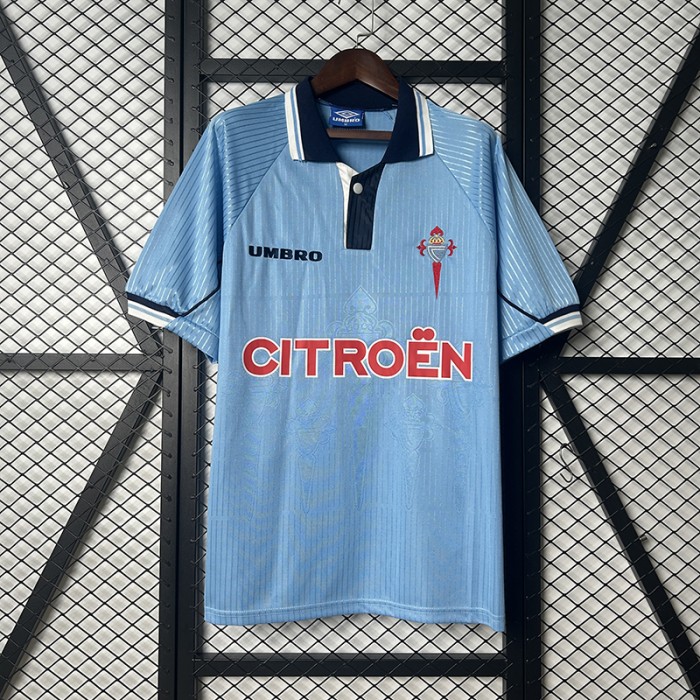 Retro 97/99 Celta Home Blue Jersey Version Short Sleeve-9527627