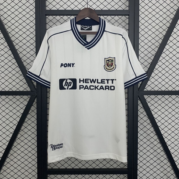 Retro 97/99 Tottenham Hotspur Home White Jersey Version Short Sleeve-1595047