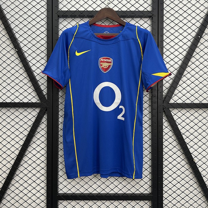 Retro 04/05 Arsenal Away Blue Jersey Version Short Sleeve-5640983