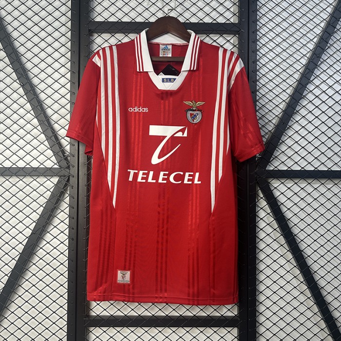 Retro 97/98 Benfica Home Red Jersey Version Short Sleeve-7145987