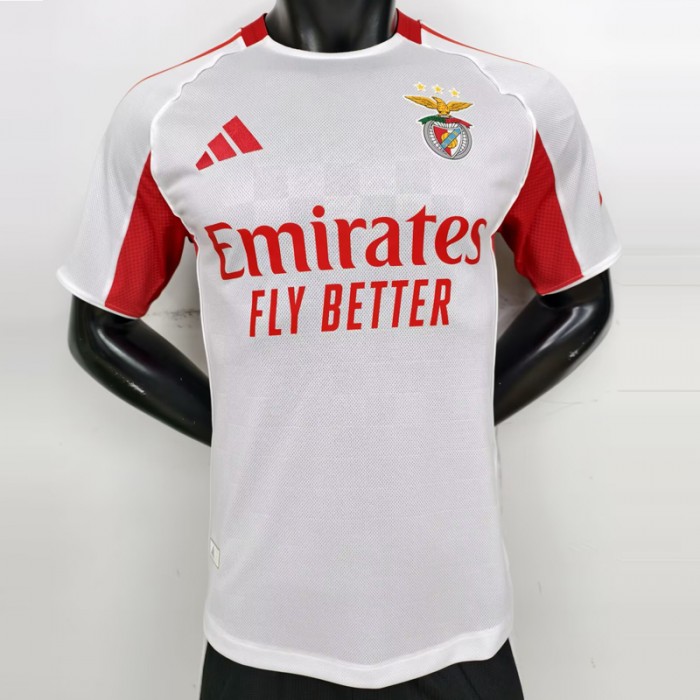 25/26 Benfica Second Away White Jersey Version Short Sleeve (Player Version)-7620121