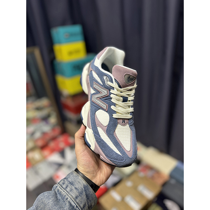 New Balance NB9060 Running Shoes-White/Blue-3813364