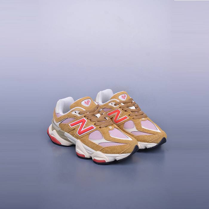 New Balance NB9060 Running Shoes-Khkai/Red-2730490