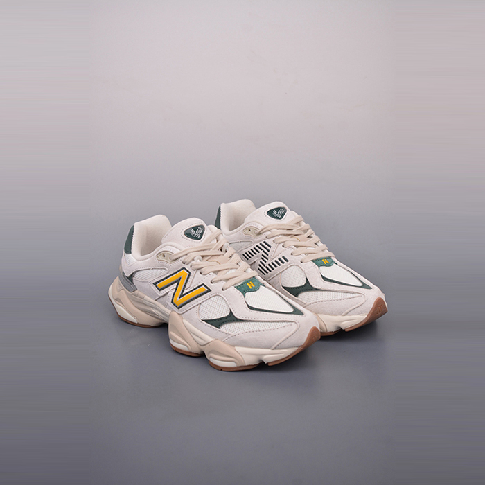 New Balance NB9060 Running Shoes-Khkai/Green-3319571
