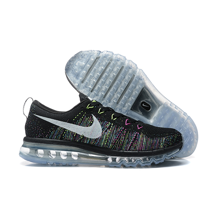 Air MAX Flyknit Running Shoes-Black/White-7943289