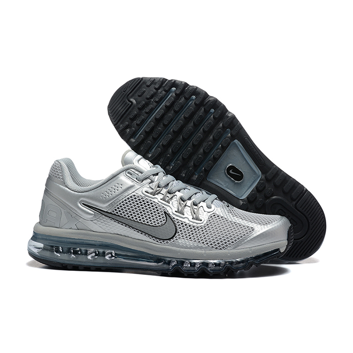 Air MAX 2013 Running Shoes-Silver/Black-9670493