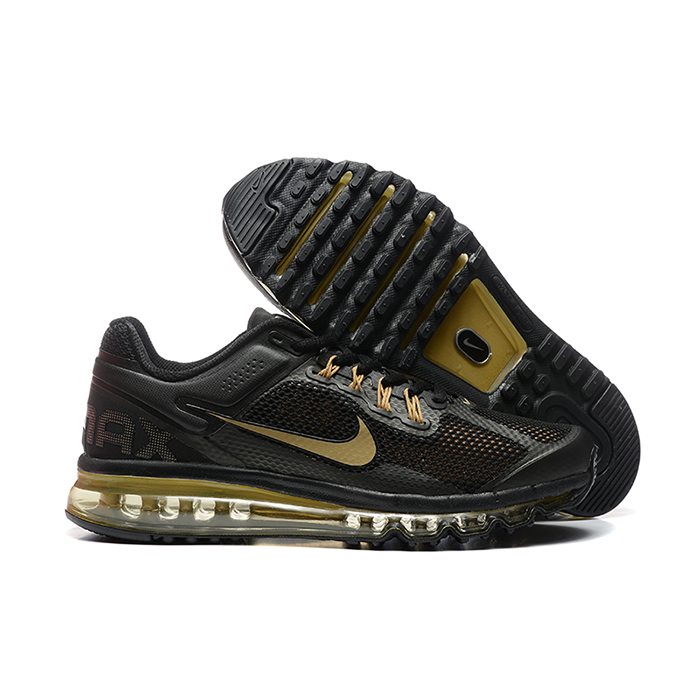Air MAX 2013 Running Shoes-Black/Gold-653540