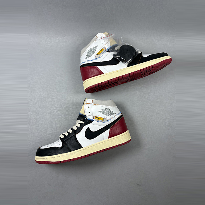 Air Jordan 1 AJ1 High Running Shoes-Navy Blue/White-7111720