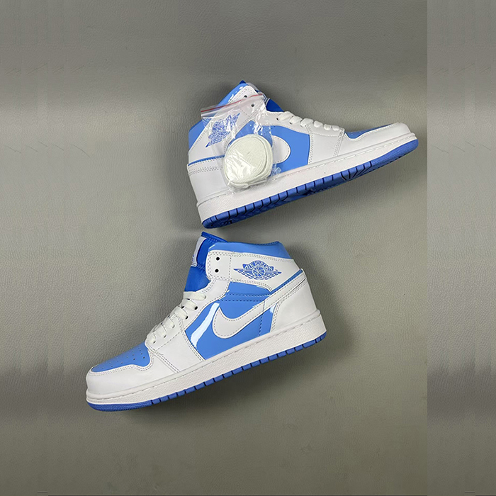 Air Jordan 1 AJ1 High Running Shoes-Blue/White-9042004